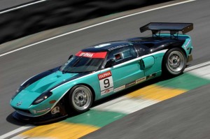O Ford GT sob o comando de Xandy Negrão, em Interlagos (Foto Miguel Costa Jr.)