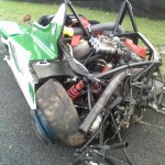 Destruição total do Spyder Race em Interlagos